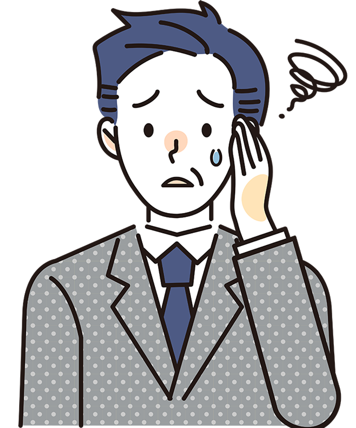 困っている人のイメージ